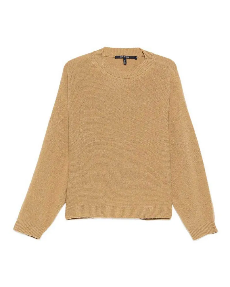 Sofie D'Hoore Rundhalspullover - Camel Camel