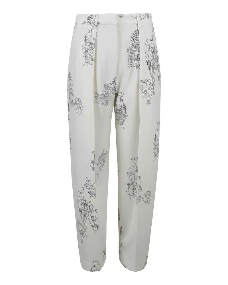 Victoria Beckham Casual Hose - Weiß Weiß