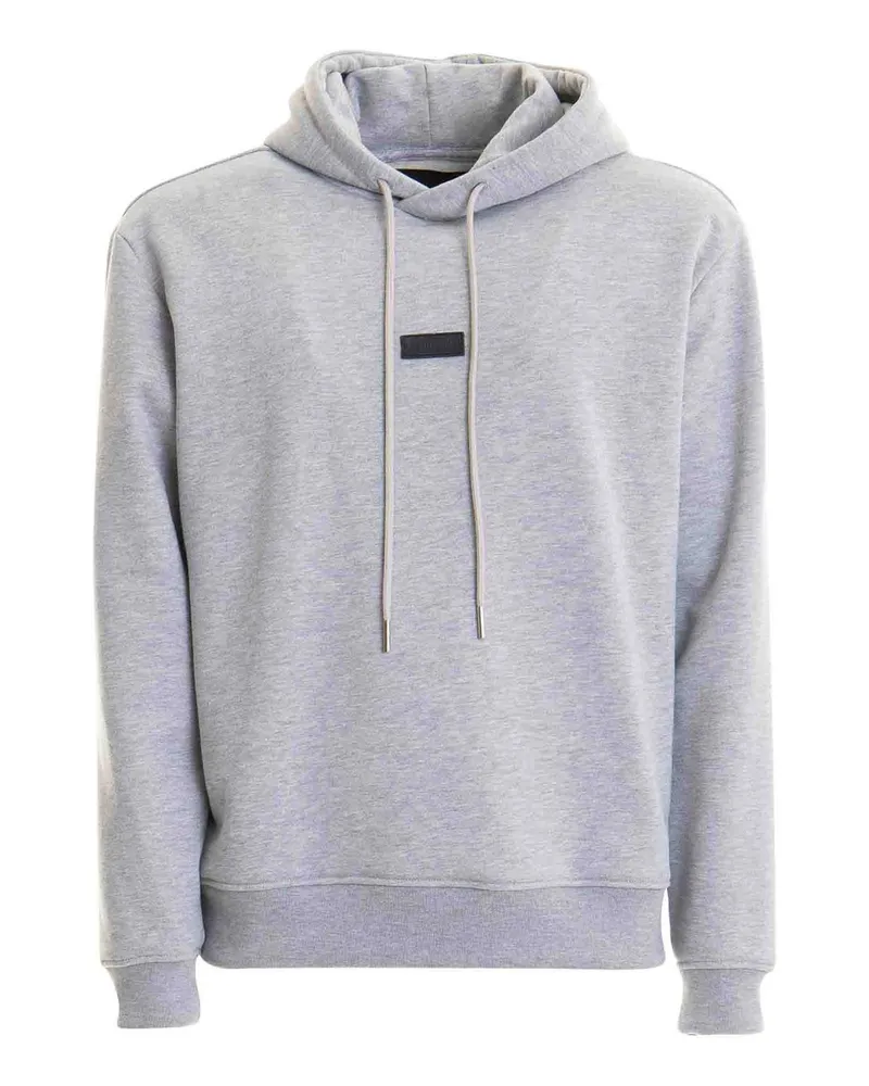 Les Hommes Rundhalspullover - Grau Grau