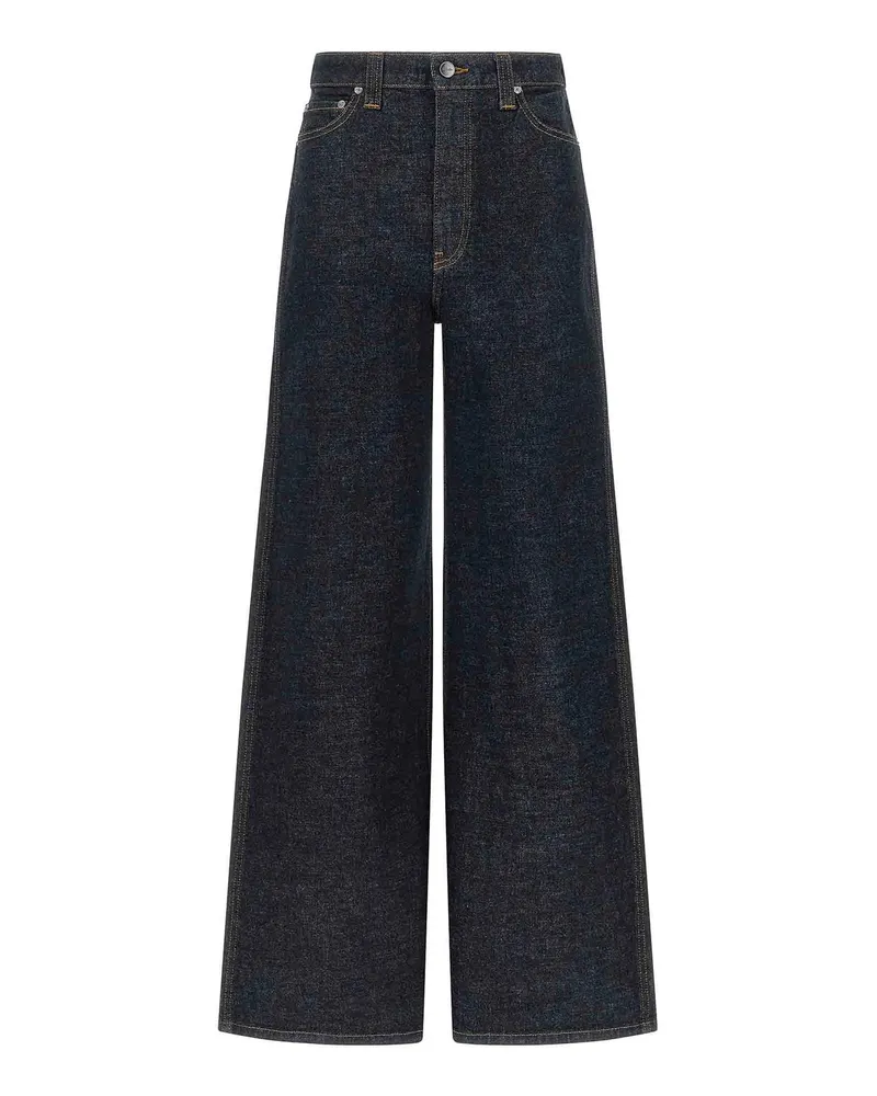 KHAITE Schlagjeans - Blau Blau