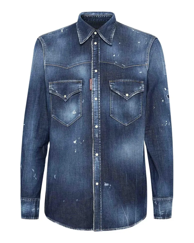 Dsquared2 Hemd - Dunkelblau Dunkelblau