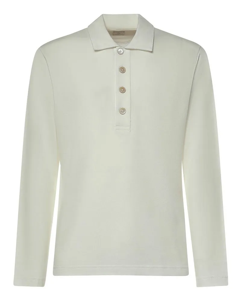 Eleventy Poloshirt - Weiß Weiß