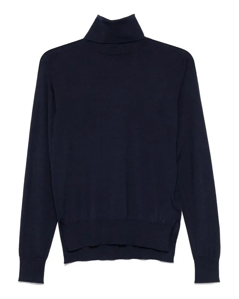 Jil Sander Rundhalspullover - Blau Blau