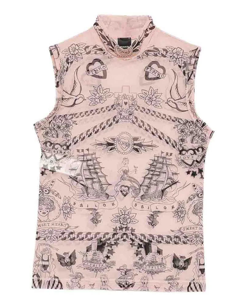 Pinko Rundhalspullover - Nude Nude