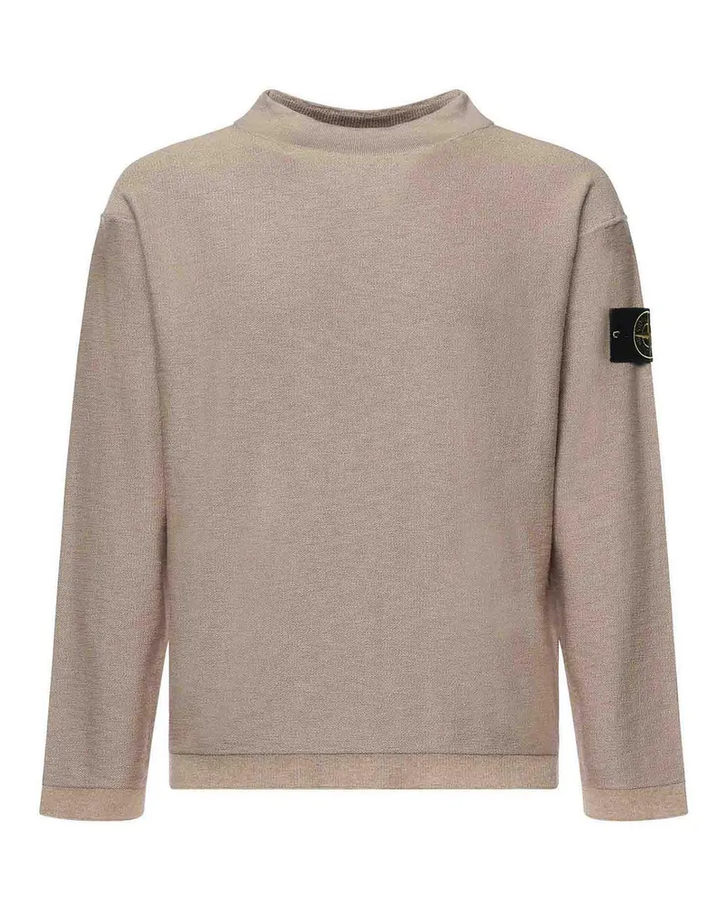 Stone Island Rundhalspullover - Camel Camel