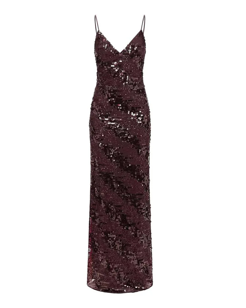 NISSA Maxikleid - Bordeaux Dunkelrot