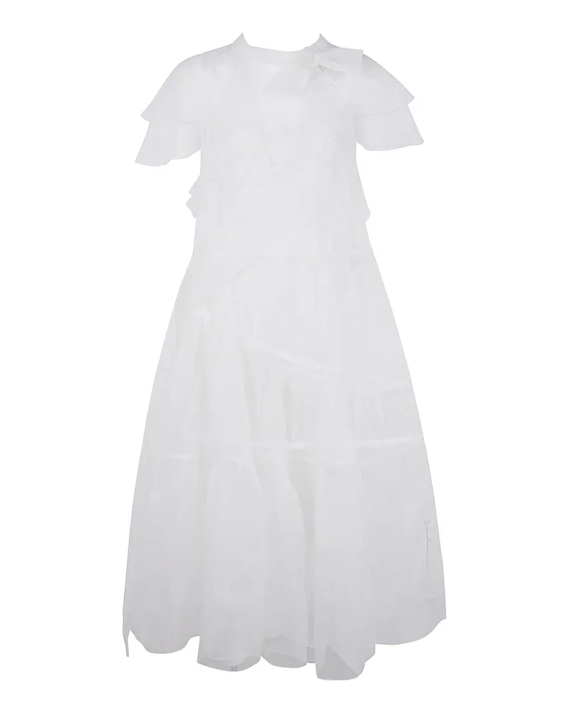 Simone Rocha Maxikleid - Weiß Weiß