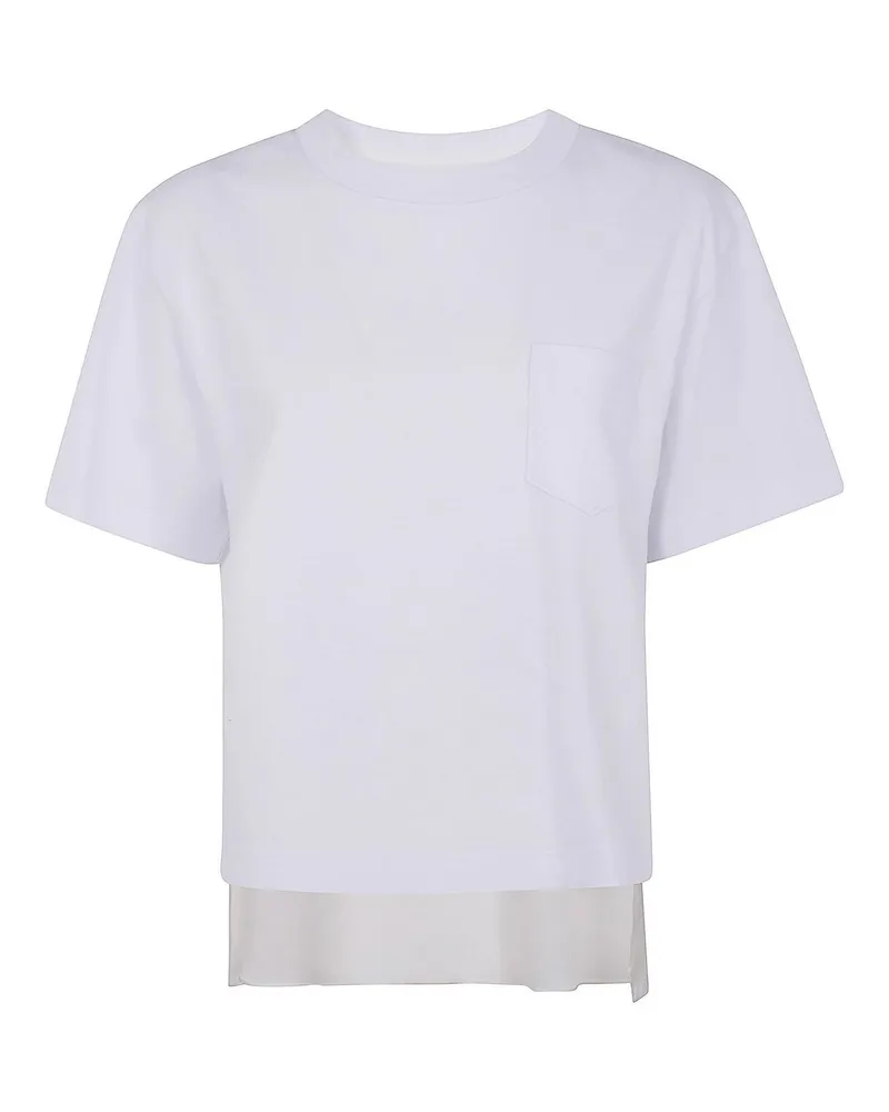 Sacai T-Shirt - Weiß Weiß