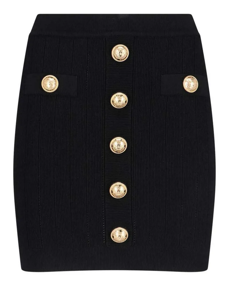 Balmain Minirock - Schwarz Schwarz