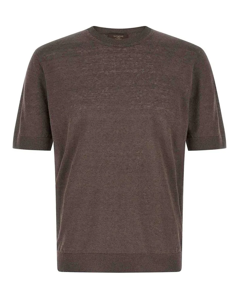 Zanone Rundhalspullover - Grau Grau