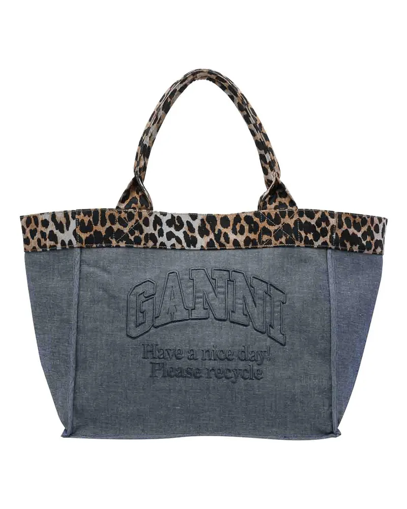 Ganni Shopper - Blau Blau