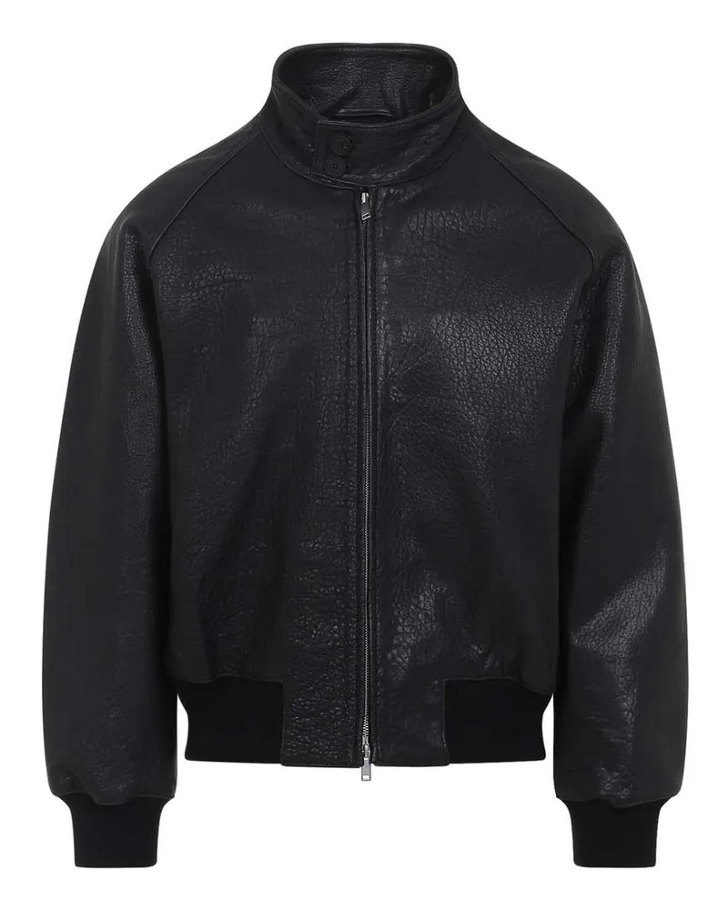 Studio Nicholson Lederjacke - Schwarz Schwarz