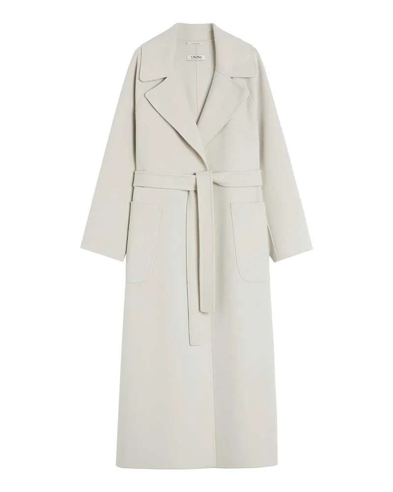 Max Mara Kurzer Mantel - Weiß Weiß