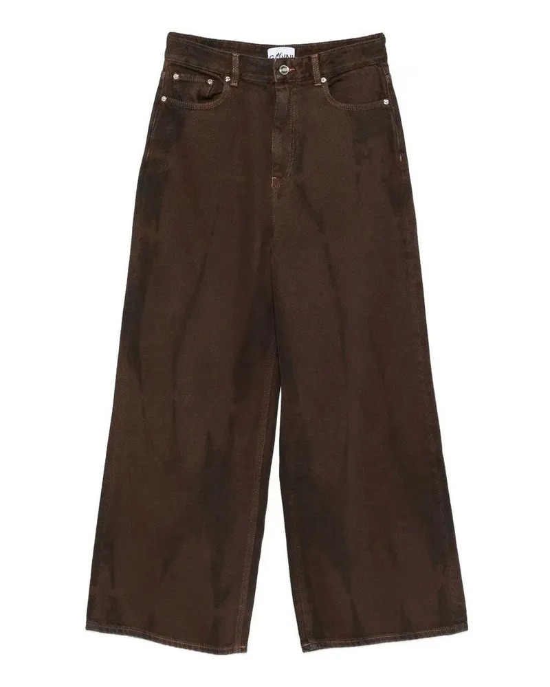 Ganni Straight Leg Jeans - Jeansblau Jeansblau