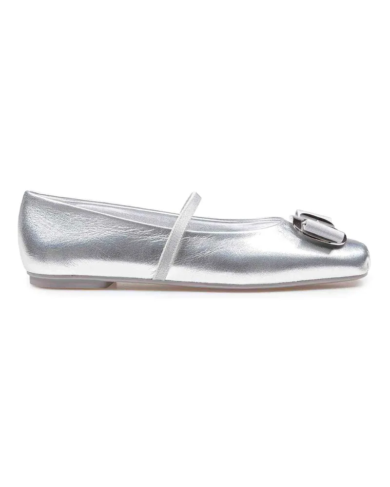 Ferragamo Ballerinas - Silber Silber
