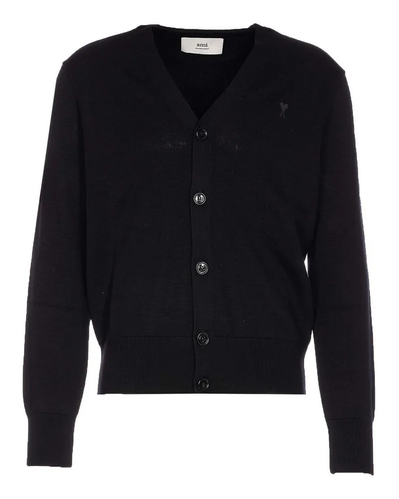 AMI Paris Cardigan - Schwarz Schwarz