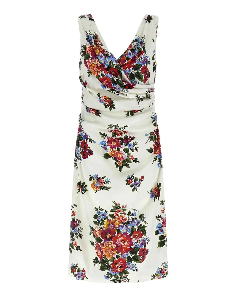 Dolce & Gabbana Knielanges Kleid - Weiß Weiß