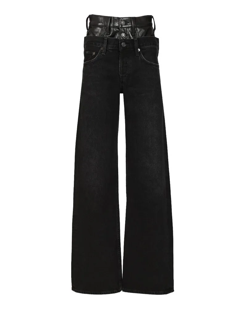 AGOLDE Straight Leg Jeans - Schwarz Schwarz