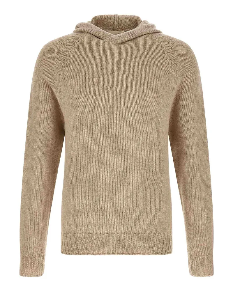 MA'RY'YA Rundhalspullover - Beige Beige
