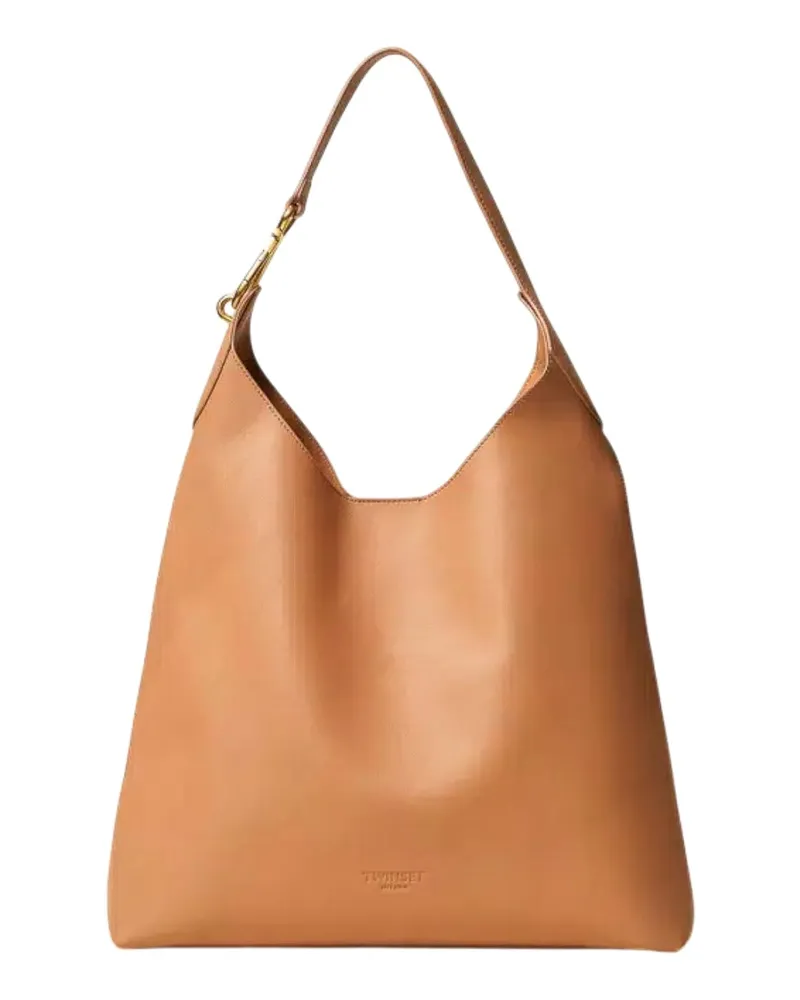 Twin-Set Schultertasche - Braun Braun