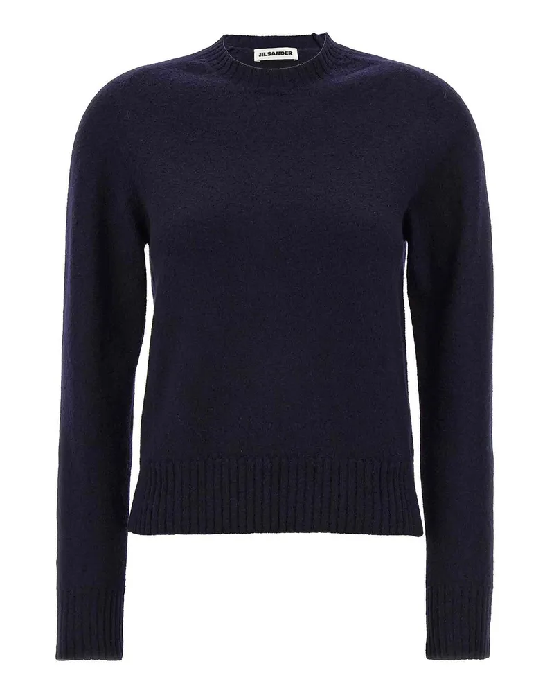 Jil Sander Rundhalspullover - Blau Blau