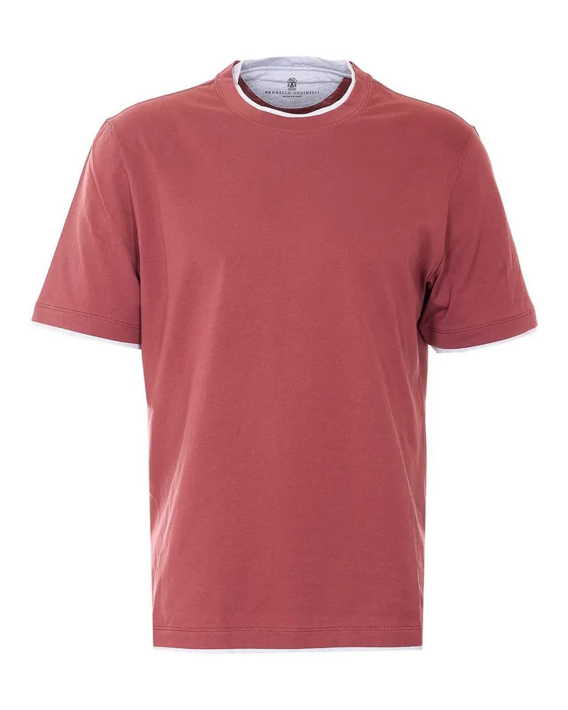 Brunello Cucinelli T-Shirt - Rot Rot