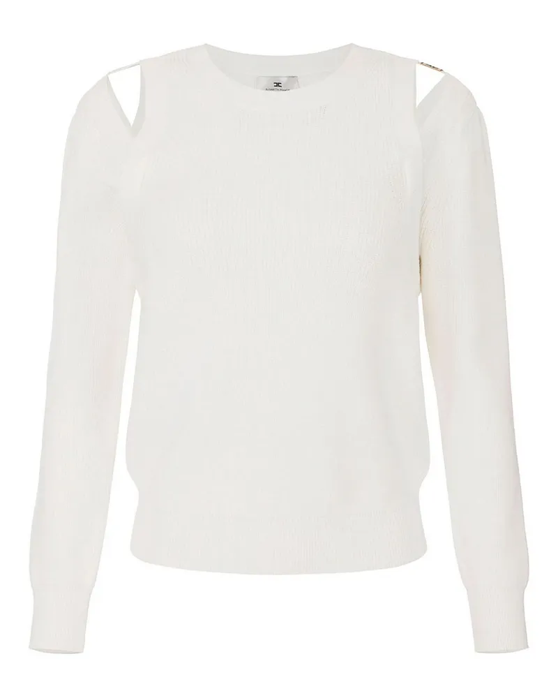 Elisabetta Franchi Sweatshirt - Creme Creme