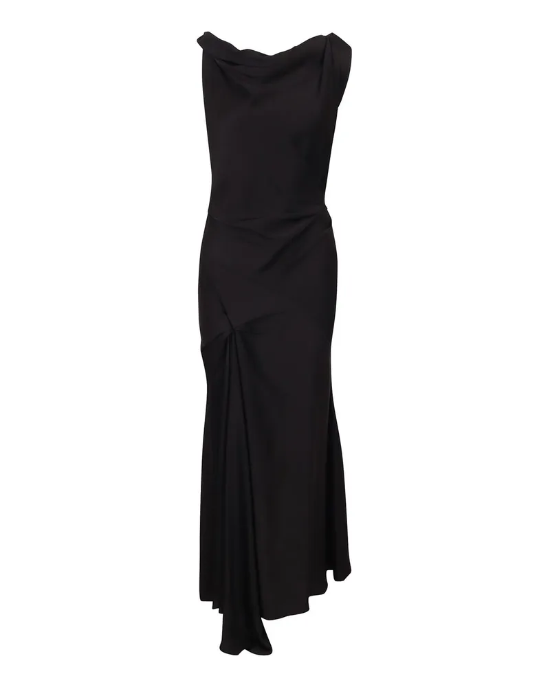 Victoria Beckham Knielanges Kleid - Schwarz Schwarz