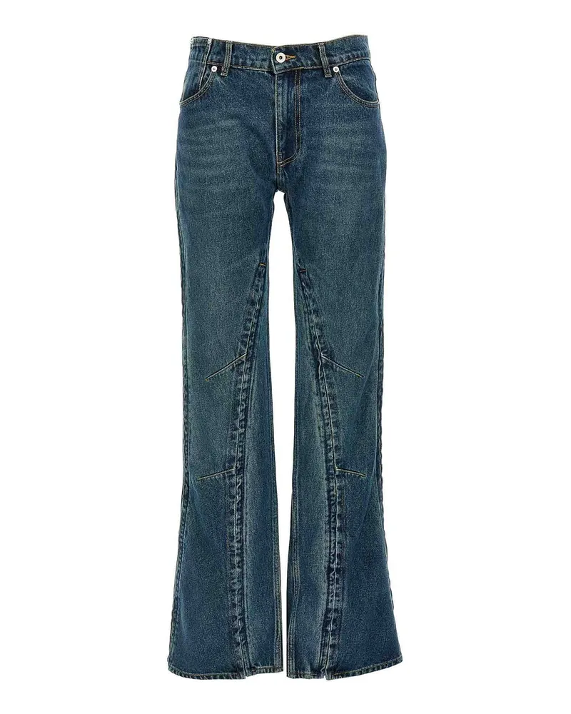 Y/PROJECT Bootcut Jeans - Blau Blau