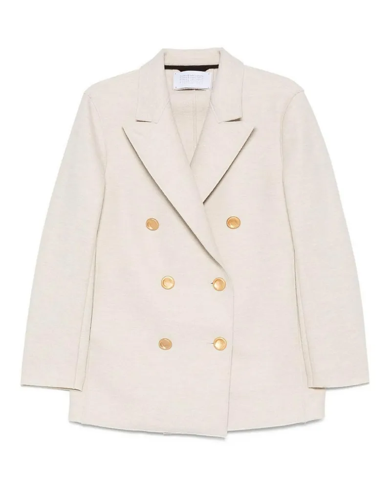 Harris Wharf London Knielanger Mantel - Beige Beige