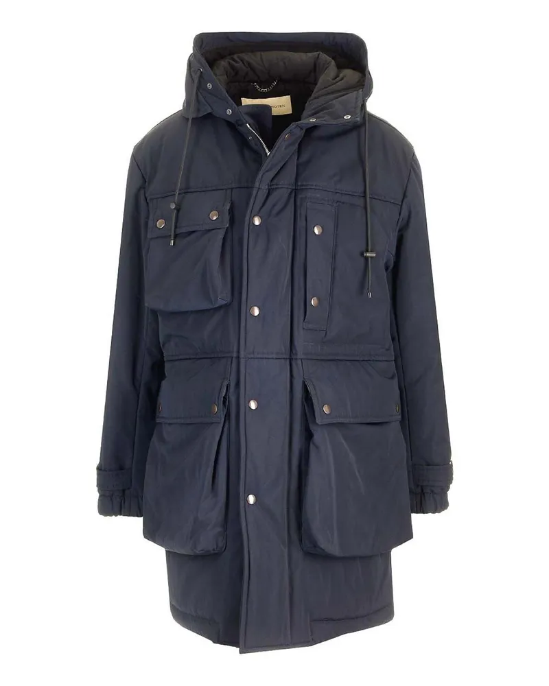 Dries van Noten Kurzer Mantel - Blau Blau