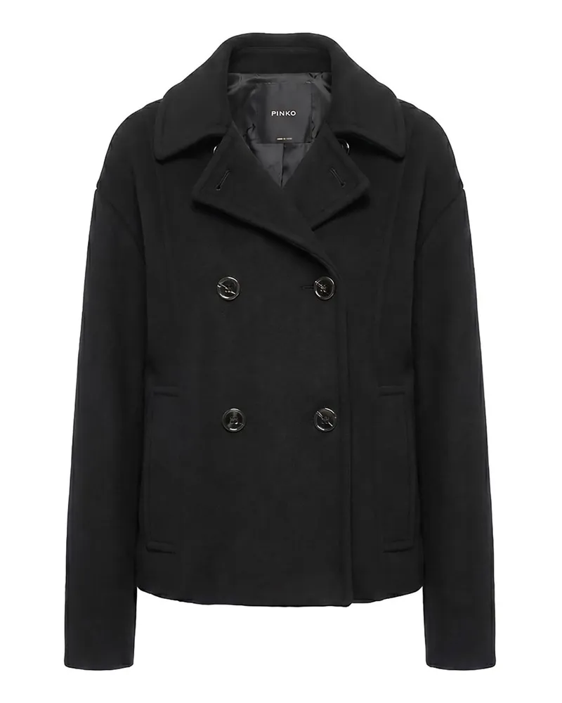 Pinko Kurzer Mantel - Schwarz Schwarz