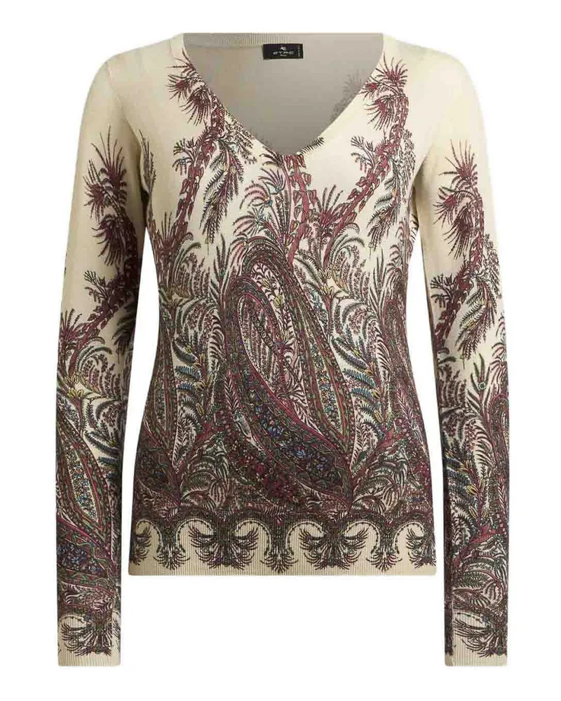 Etro U-Boot-Pullover - Beige Beige