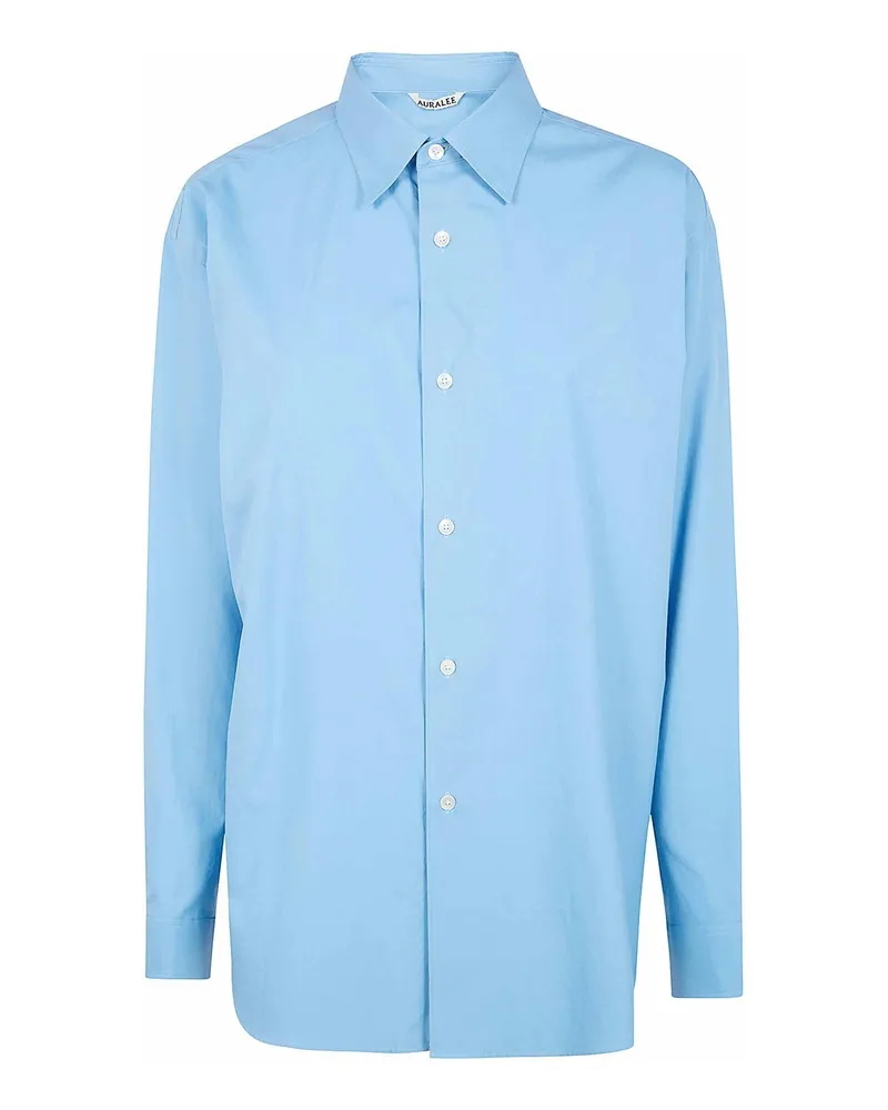 AURALEE Hemd - Blau Blau