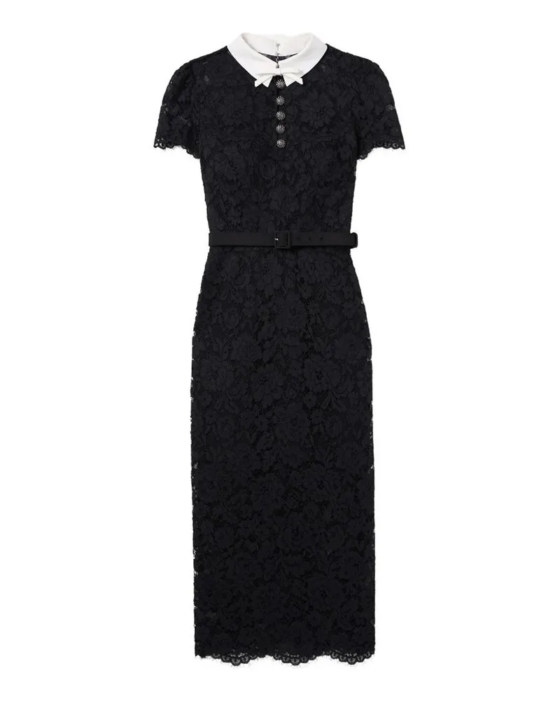 Self-Portrait Maxikleid - Schwarz Schwarz
