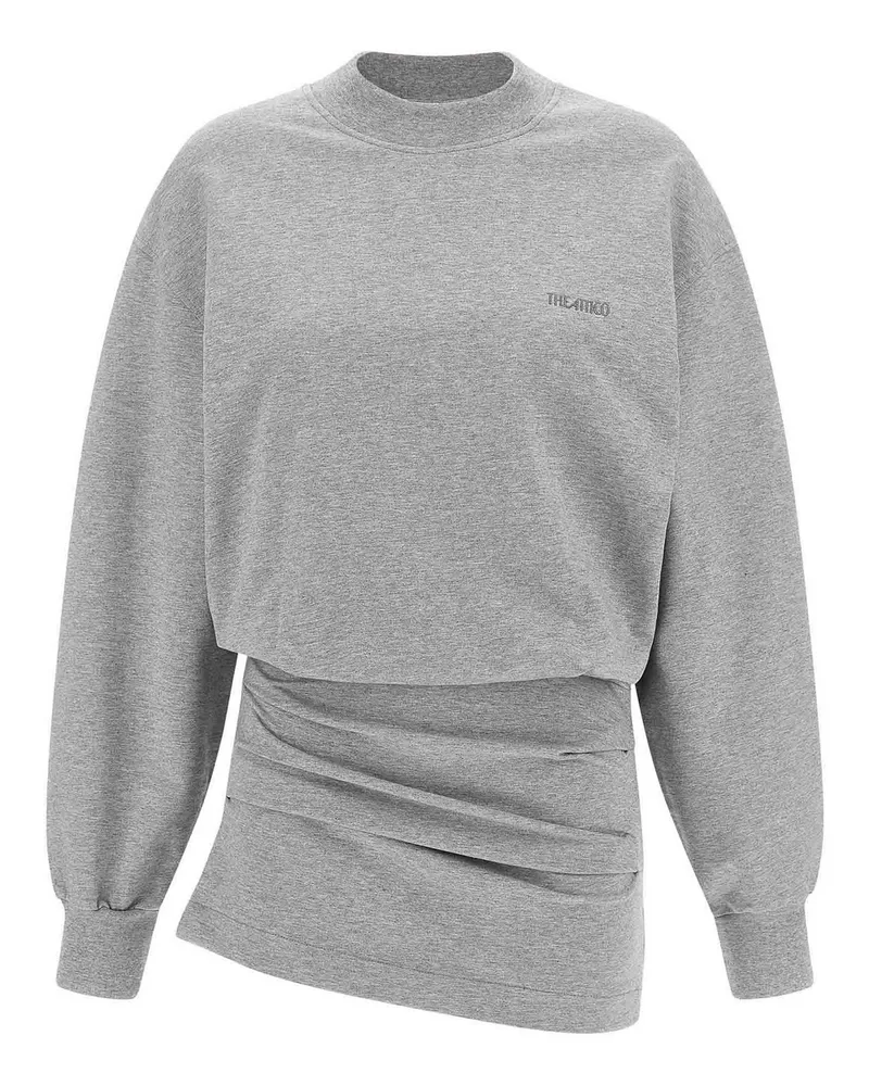 ATTICO Knielanges Kleid - Grau Grau