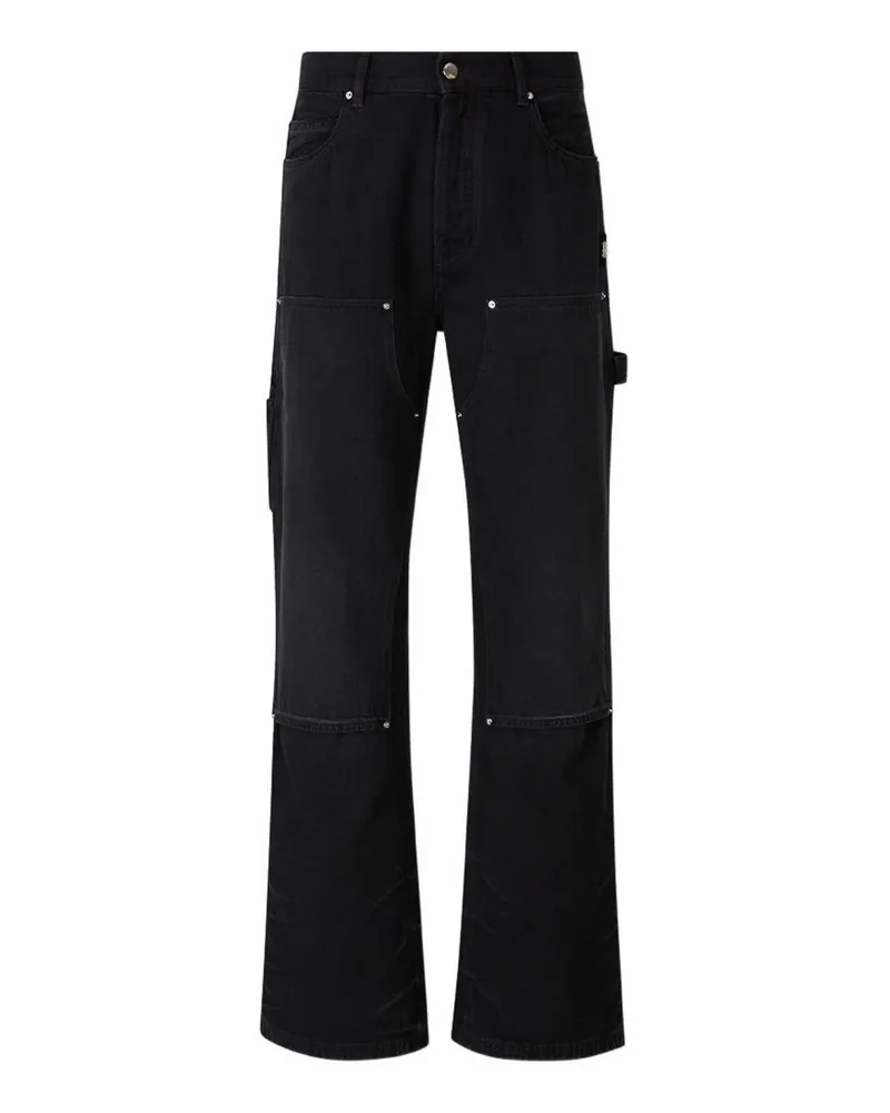 Amiri Straight Leg Jeans - Schwarz Schwarz