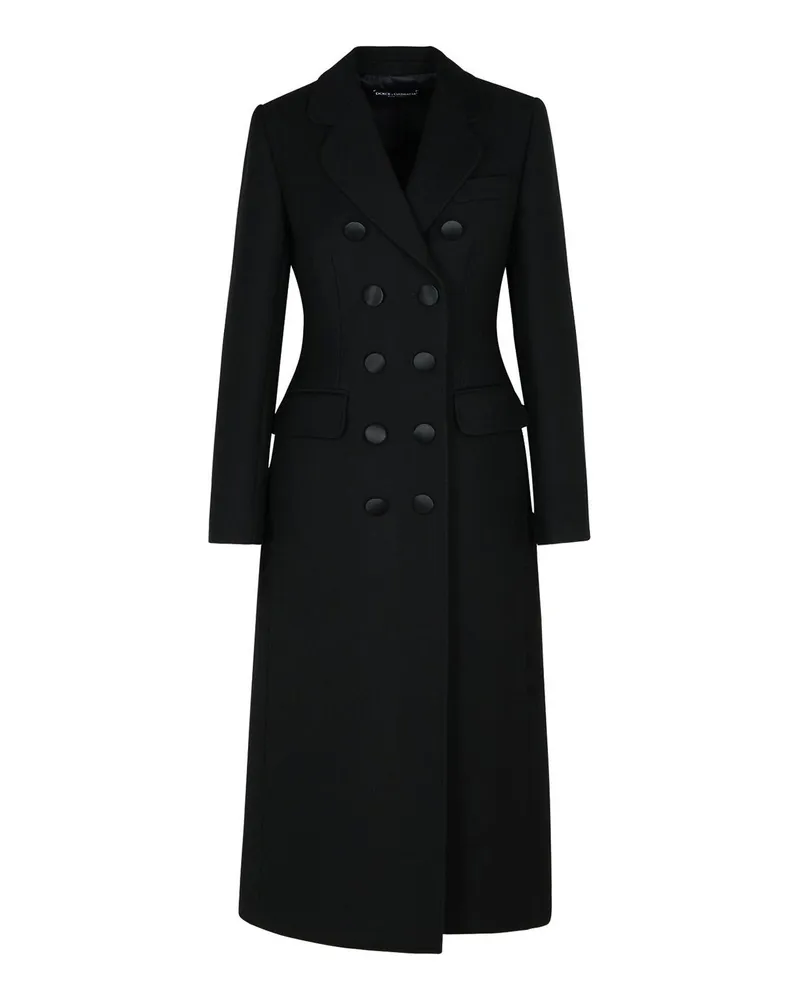 Dolce & Gabbana Kurzer Mantel - Schwarz Schwarz