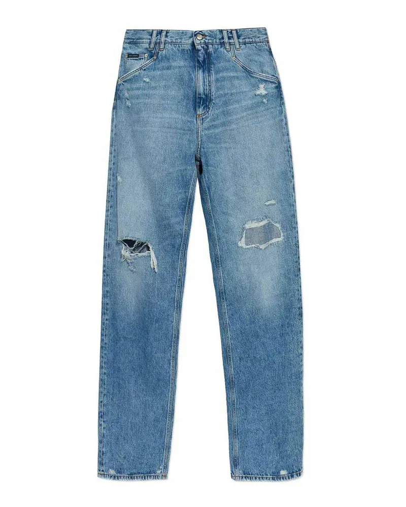 Dolce & Gabbana Straight Leg Jeans - Grau Grau