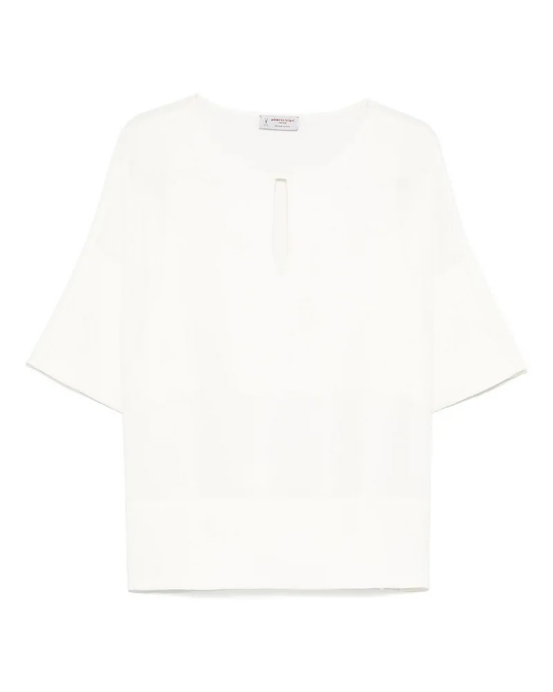 Alberto Biani Bluse - Weiß Weiß