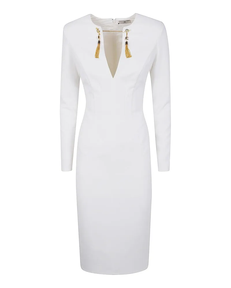 Elisabetta Franchi Maxikleid - Weiß Weiß