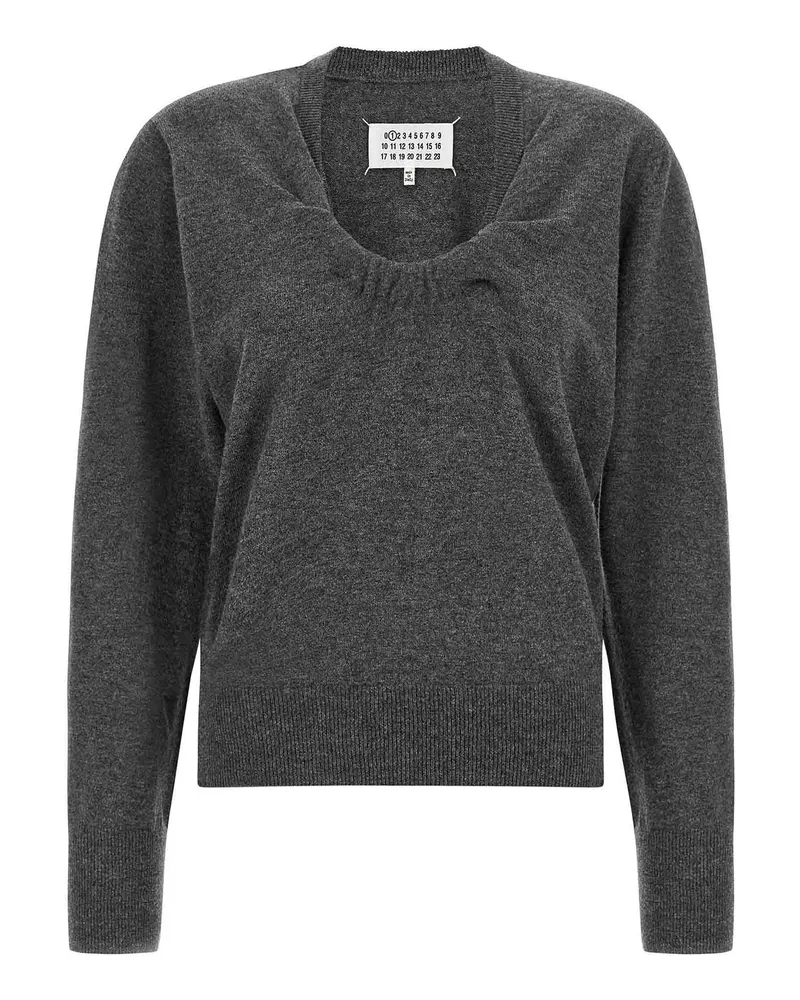 Maison Margiela Rundhalspullover - Grau Grau