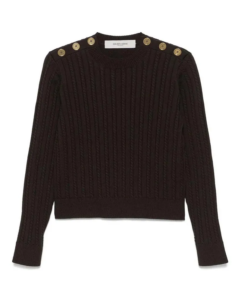 Golden Goose Rundhalspullover - Camel Camel