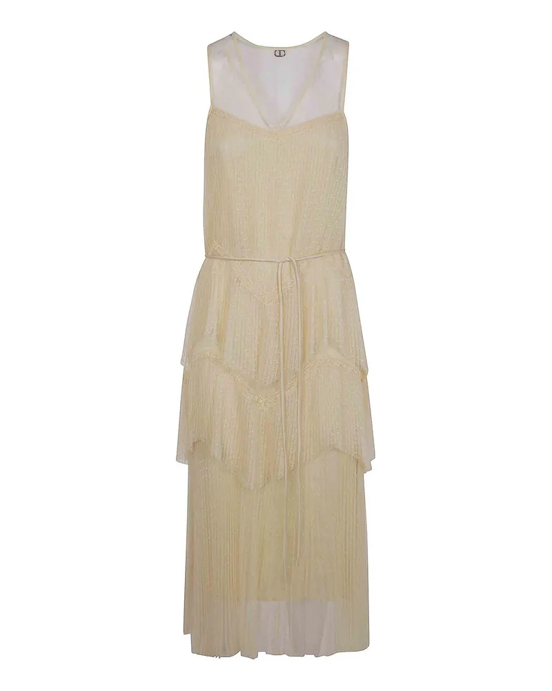 Twin-Set Knielanges Kleid - Orange Gelb