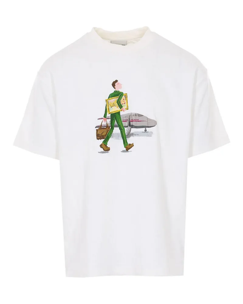 Drôle de Monsieur T-Shirt - Weiß Weiß