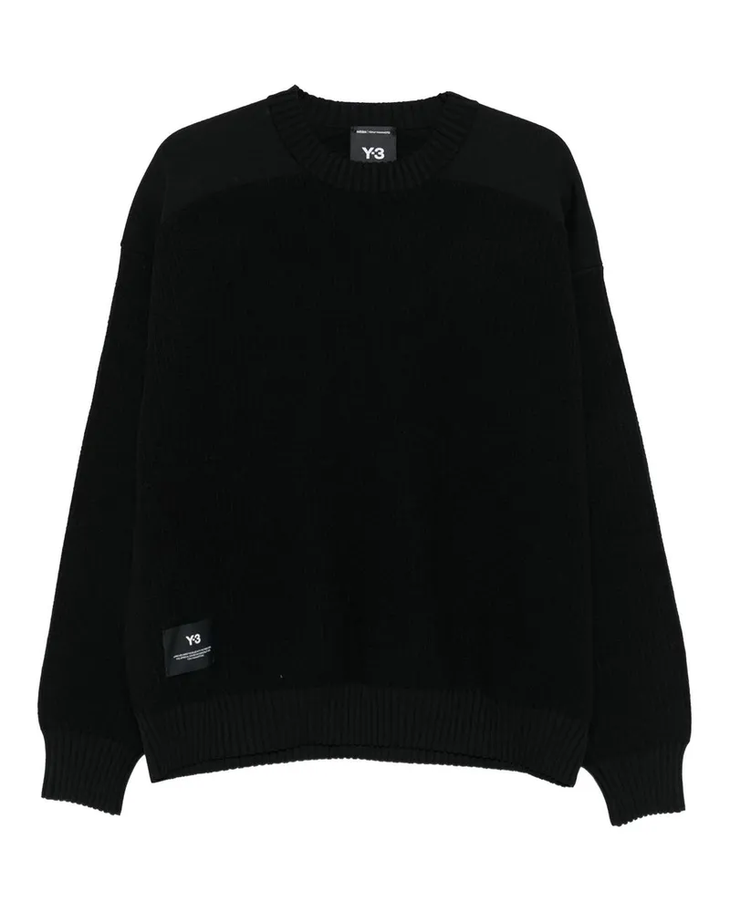 Y-3 Rundhalspullover - Schwarz Schwarz