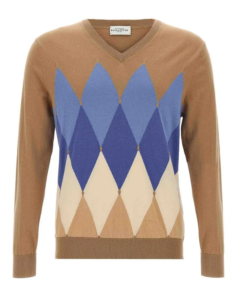 Ballantyne V-Pullover - Beige Beige