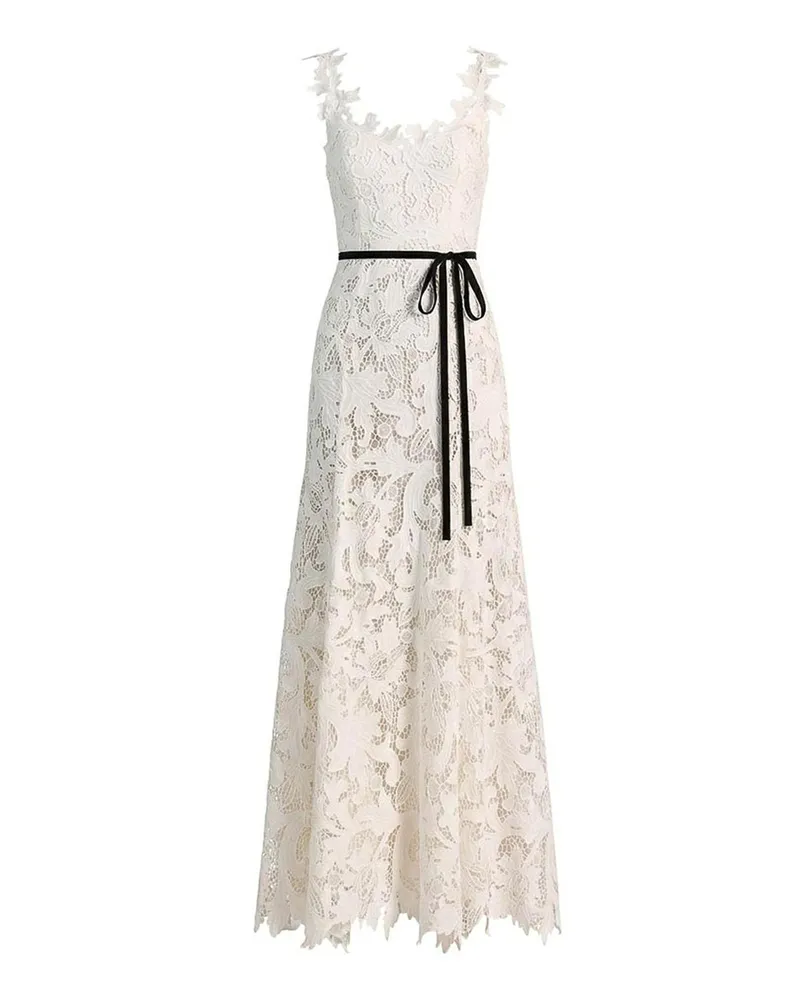 Alice + Olivia Knielanges Kleid - Weiß Weiß