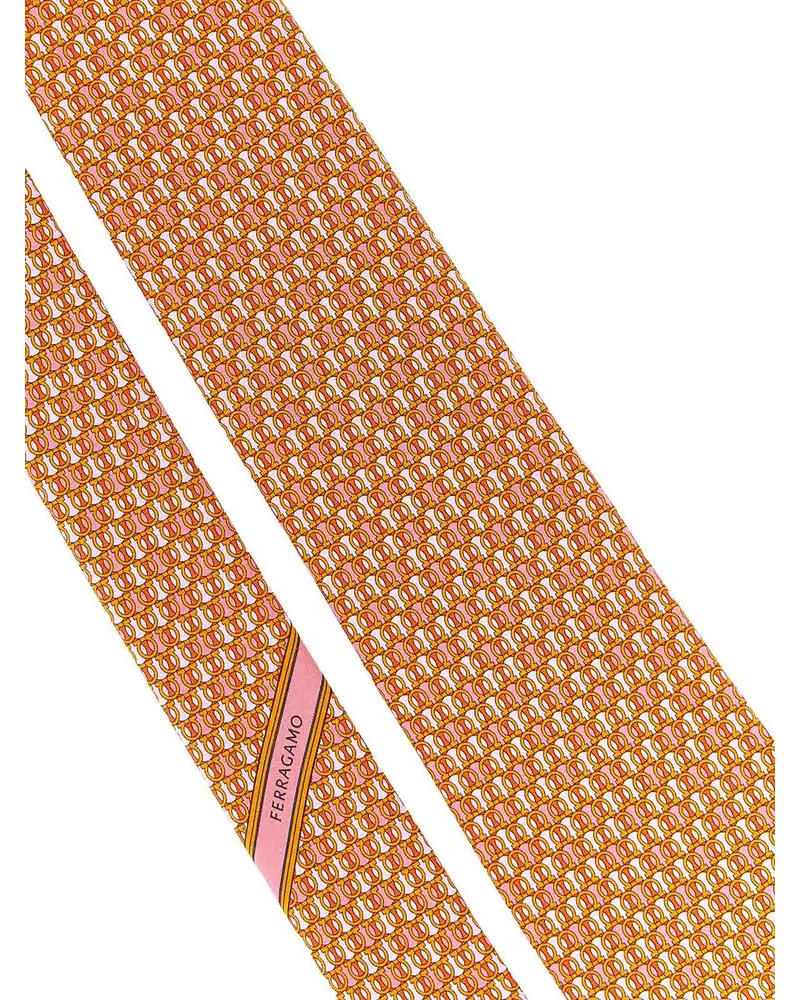 Ferragamo Krawatte - Orange Orange