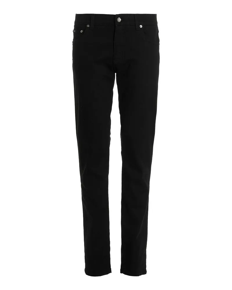 Dolce & Gabbana Straight Leg Jeans - Schwarz Schwarz